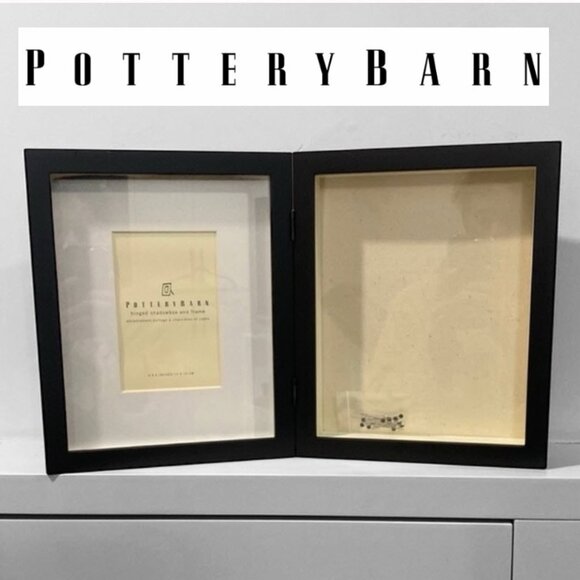 Pottery Barn Black Shadowbox and Picture Frame - Picture 1 of 12